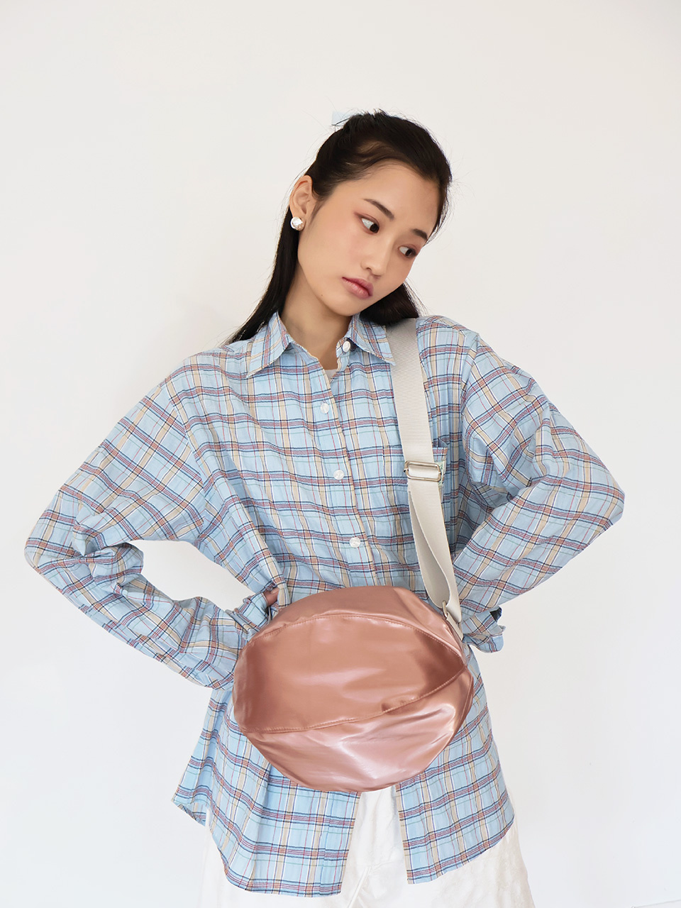 ★TOUT Y EST★ Glossy Pumpkin Bag Light Coral CB2106-4 MUSINSA | COLOCYNTH Glossy Pumpkin Bag Light Coral