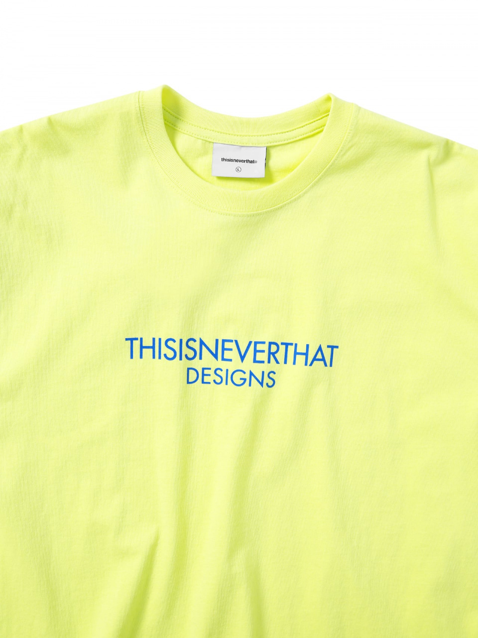 ★thisisneverthat★ TLogo W Tee Yellow Green TN250TTSST02YGR thisisneverthat® C-Logo Men's T-Shirt Yellow TN241TTSST29