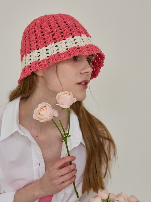 Cotton Candy Bucket Hat (Magenta)