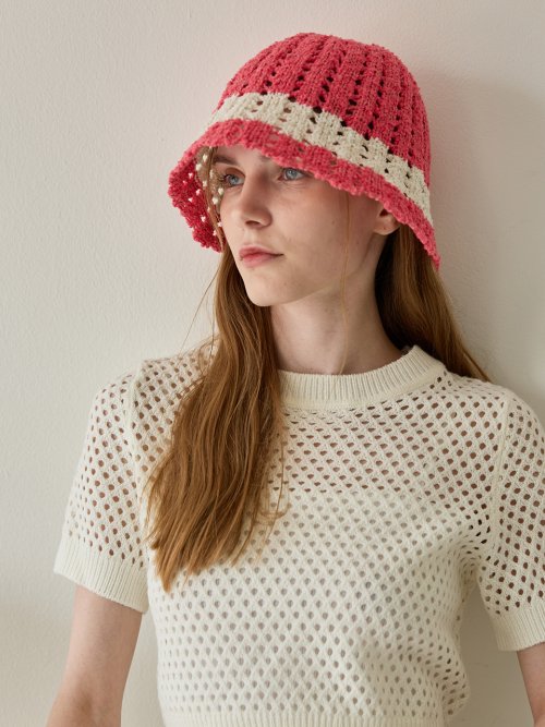 Cotton Candy Bucket Hat (Magenta)