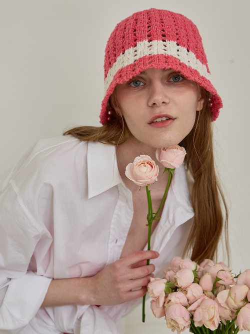 Cotton Candy Bucket Hat (Magenta)