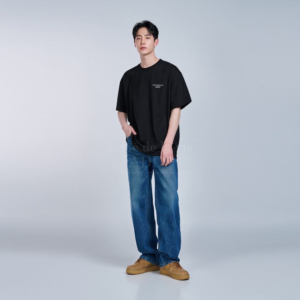 MUSINSA | acmé de la vie ADLV BASIC SHORT SLEEVE T-SHIRT 2_BLACK