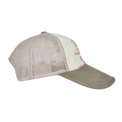WEB LOGO MESH CAP [OLIVE/BEIGE]