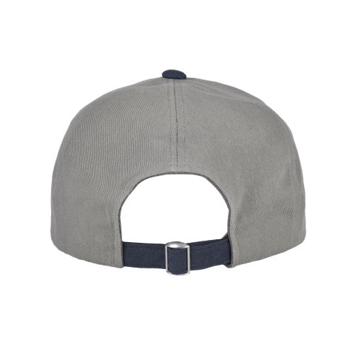 WEB LOGO 5 PANNEL BALL CAP - [GREY/NAVY]