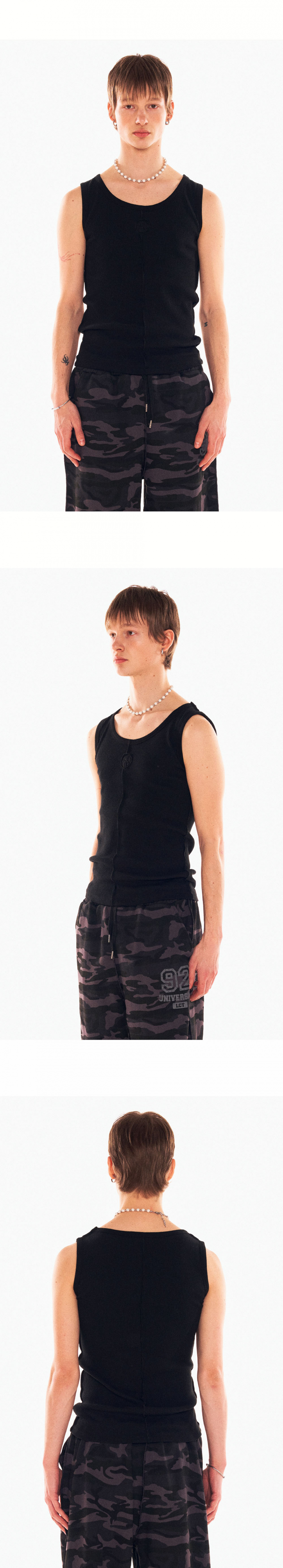 ★LECYTO★ VINTAGE SLEEVELESSBLACK LECYTO - VINTAGE SLEEVELESS (BLACK) - PRTPRT SHOP