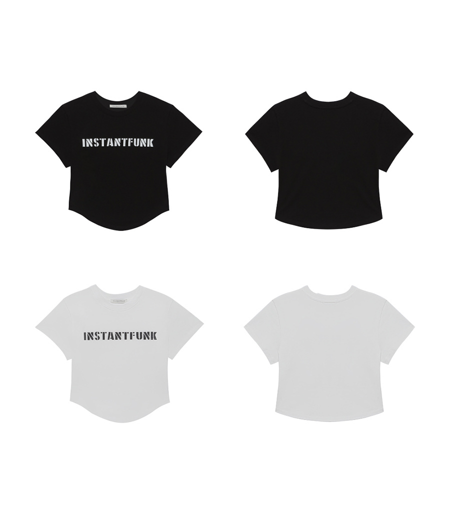 MUSINSA | INSTANTFUNK Pearl Logo T-Shirt - Black