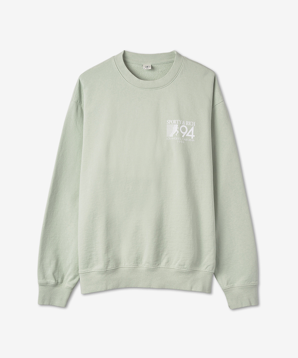 スウェット・トレーナー Sporty & Rich Logo Cotton Man to Man Sage CR627SA CR627SAFW2 MUSINSA | SPORTY&RICH Logo Cotton Sweatshirt - Sage / CR627SA