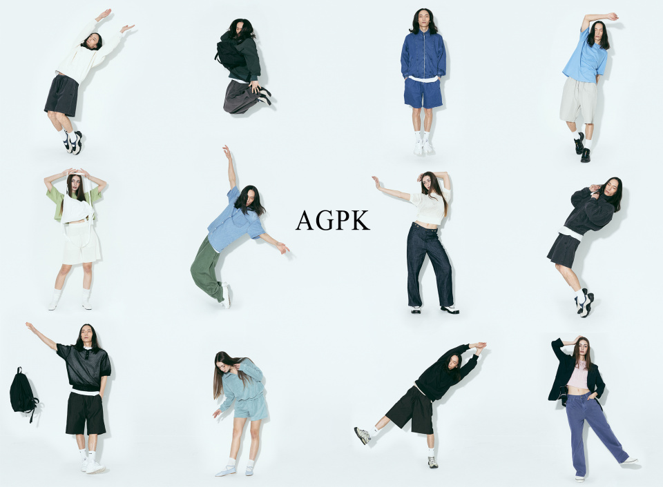에이전트픽(AGENT PEEK) [셋업] AGP 테리 폴로 하프 셔츠(W) & 테리 쇼츠 핑크