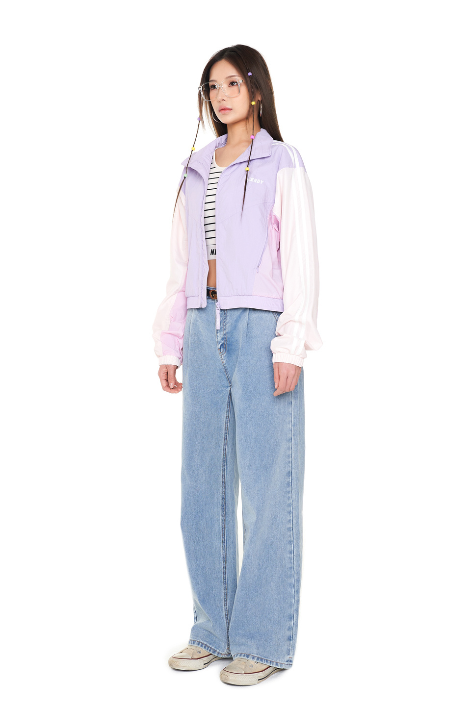 ★2023SS新作★NERDY★Woman's Color Block Crop Windbreaker MUSINSA | NERDY Women's Color Block Crop Windbreaker Light
