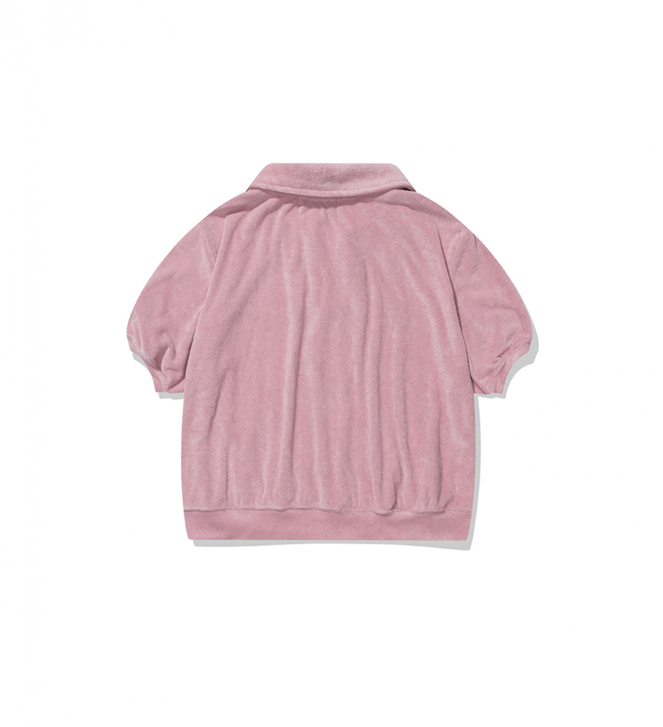 에이전트픽(AGENT PEEK) AGP 테리 폴로 하프 셔츠(W) 핑크
