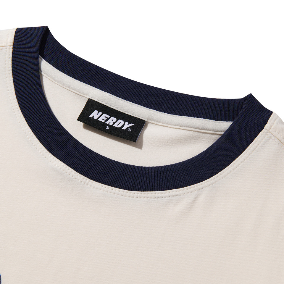 [ NERDY ]★Blank Logo Ringer Crop Short Sleeve T-Shirt Set MUSINSA | NERDY Women's Blank Logo Ringer Crop Short Sleeve