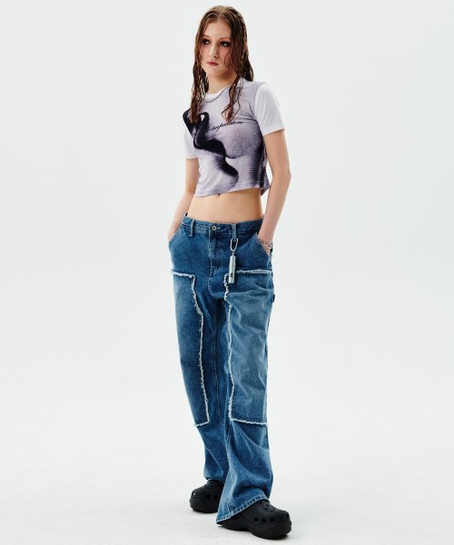 GENTLE IMPULSION SLIM CROP TOP [WHITE]