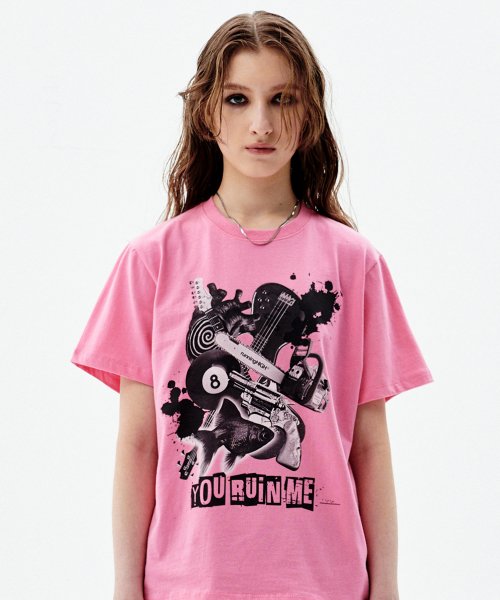 RUIN ME H/S TEE [PINK]