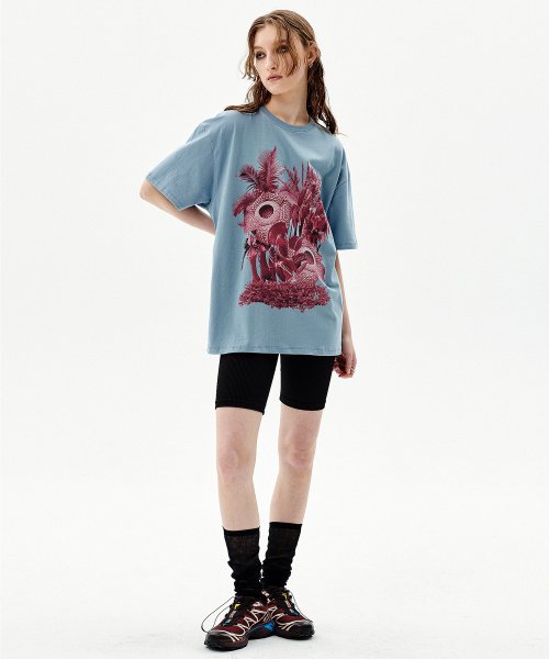 PLANT H/S TEE [SKY BLUE]