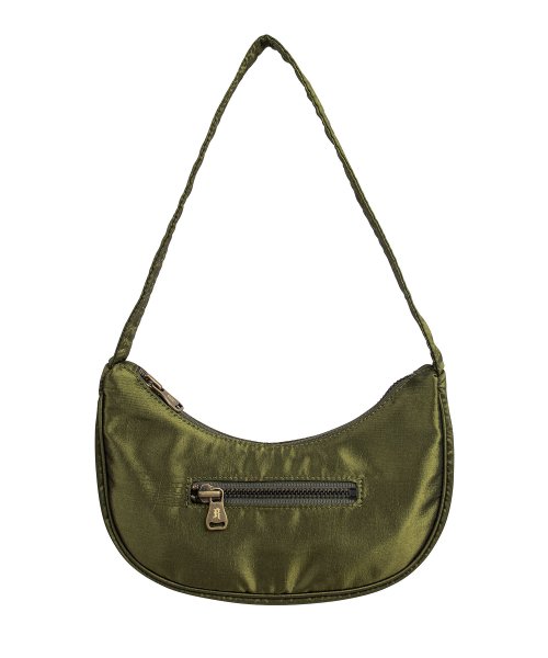 ZIPPER POINT MINI HOBO BAG [LIME]