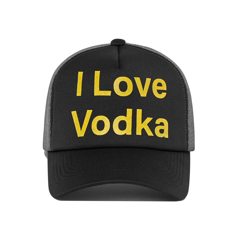 YOUHEE キャップ ユヒ musinsa 韓国 MUSINSA公式 | JOEGUSH I Love Vodka Mesh cap (Black)