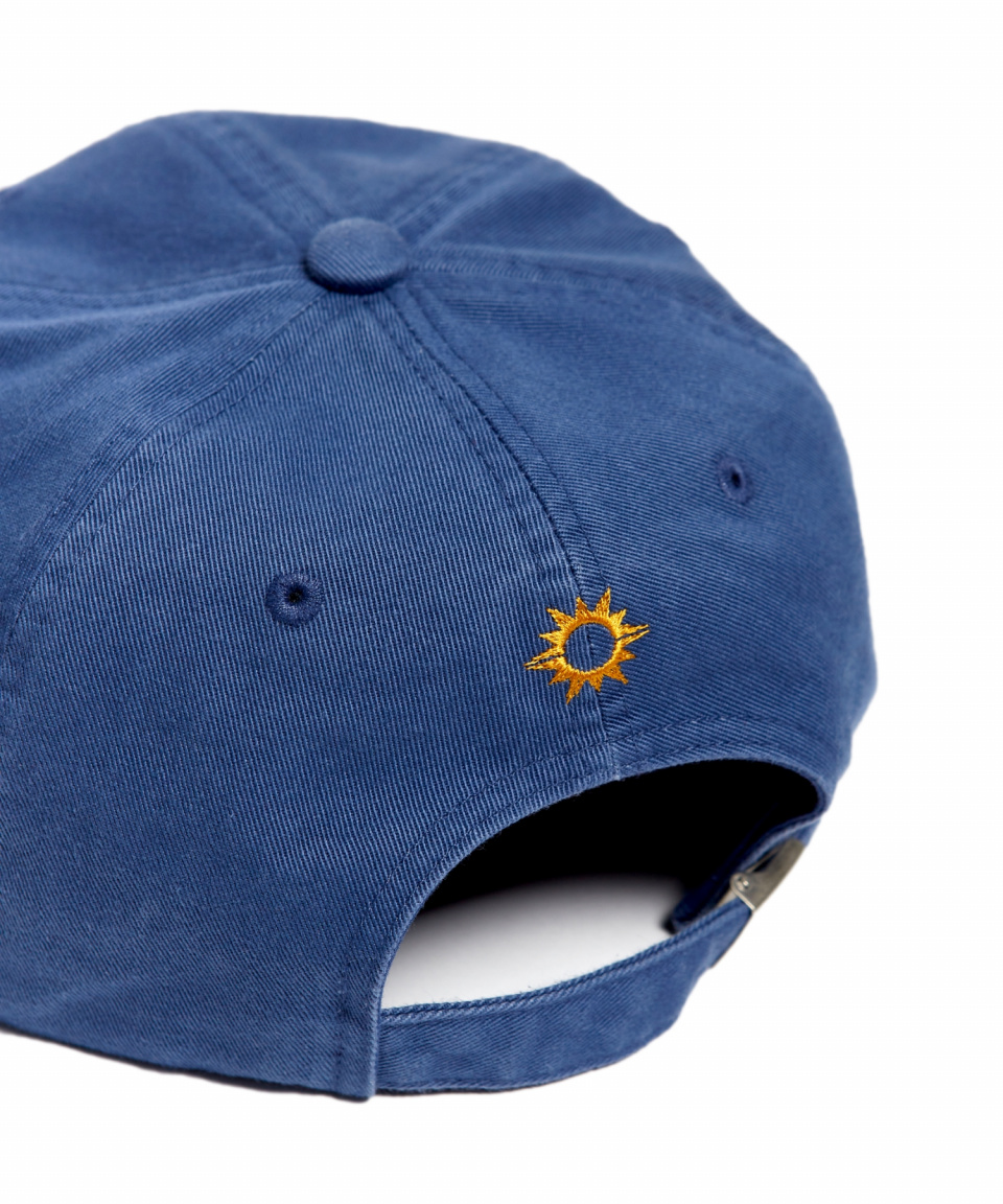 【Hello Sunrise】Washed OG Logo 6panel Cap〜キャップ★韓国発 MUSINSA公式 | HELLO SUNRISE Washed OG Logo 6Panel Cap_Deep Blue