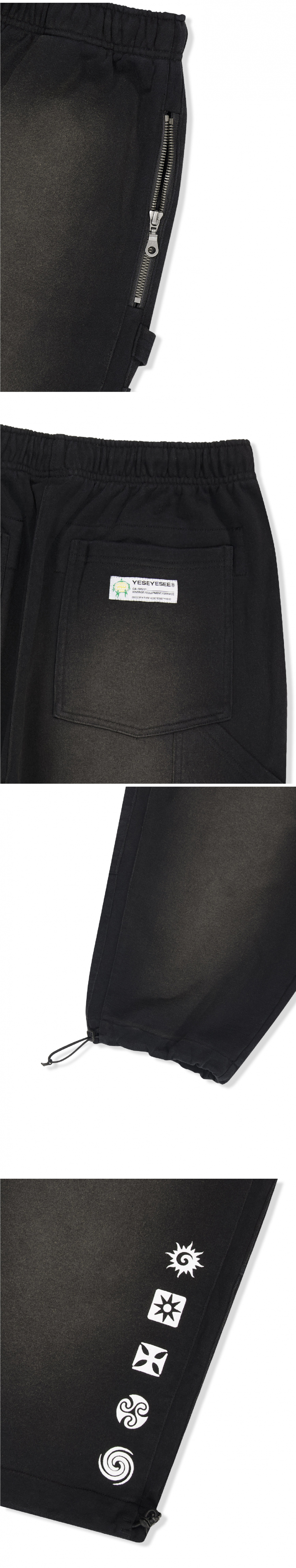 ◆YESEYESEE◆ YES Native Symbol Carpenter Sweat Shorts Light decc96693fd3090156edb893203769