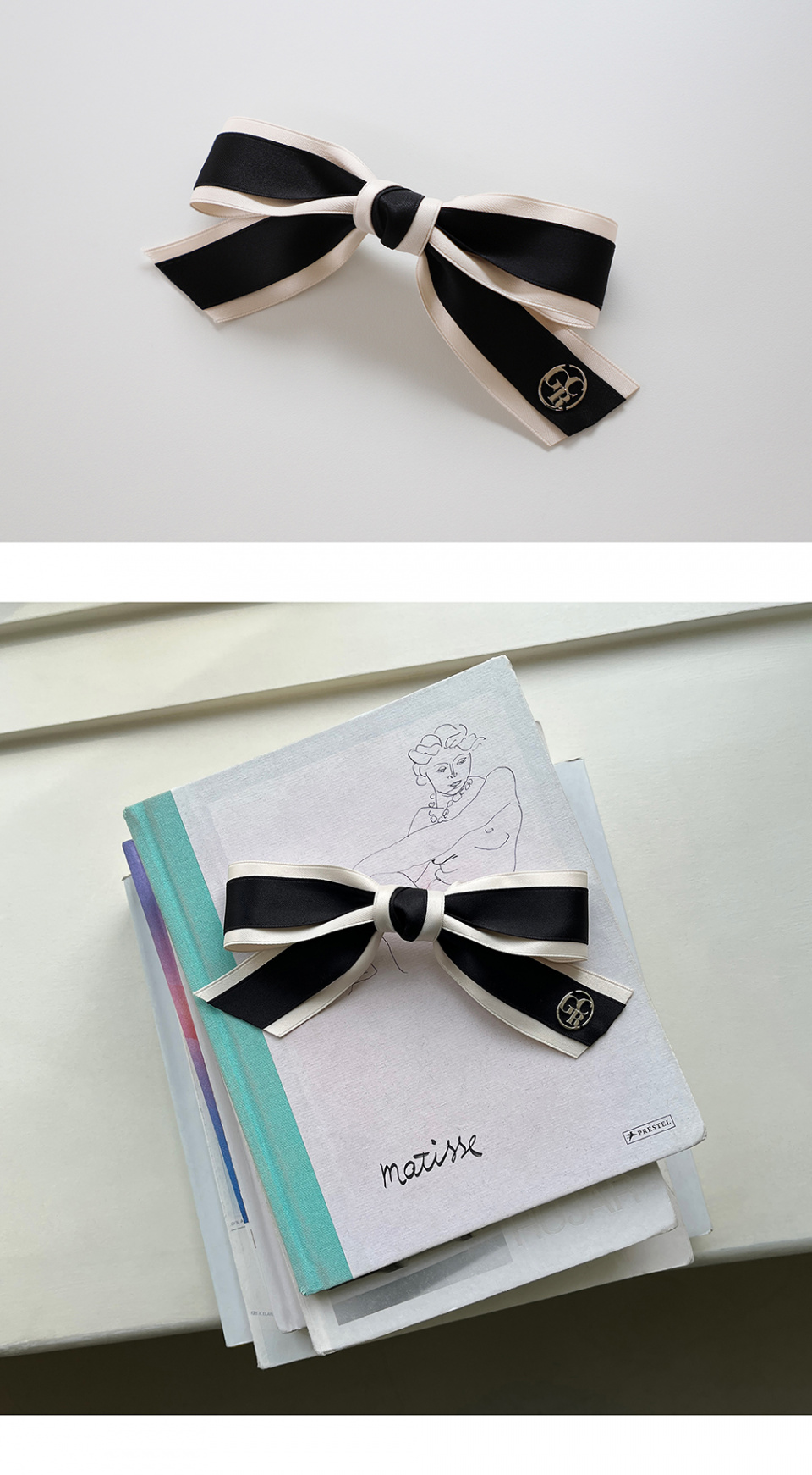[GOCORI] 韓国☆RIBBON LOGO HAIRPIN MUSINSA | GOCORI RIBBON LOGO HAIRPIN logo hairpin