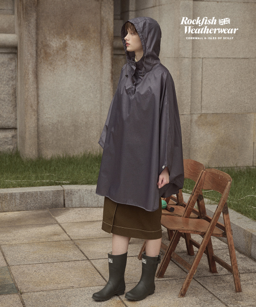 PACKABLE RAIN PONCHO - 5color