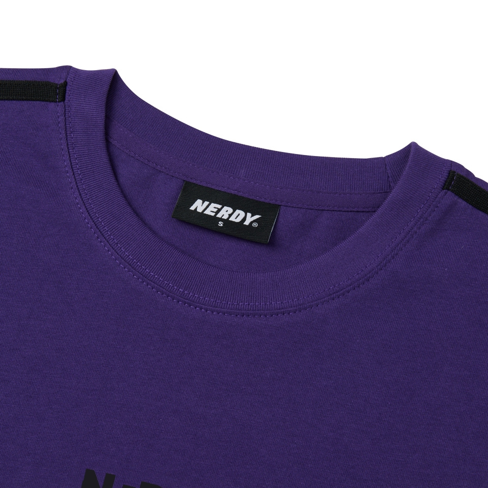 [ NERDY ]★韓国人気★2-LINE LOGO LONG SLEEVE T-SHIRT MUSINSA | NERDY 2-LINE Logo Long Sleeve T-Shirt Dark Purple