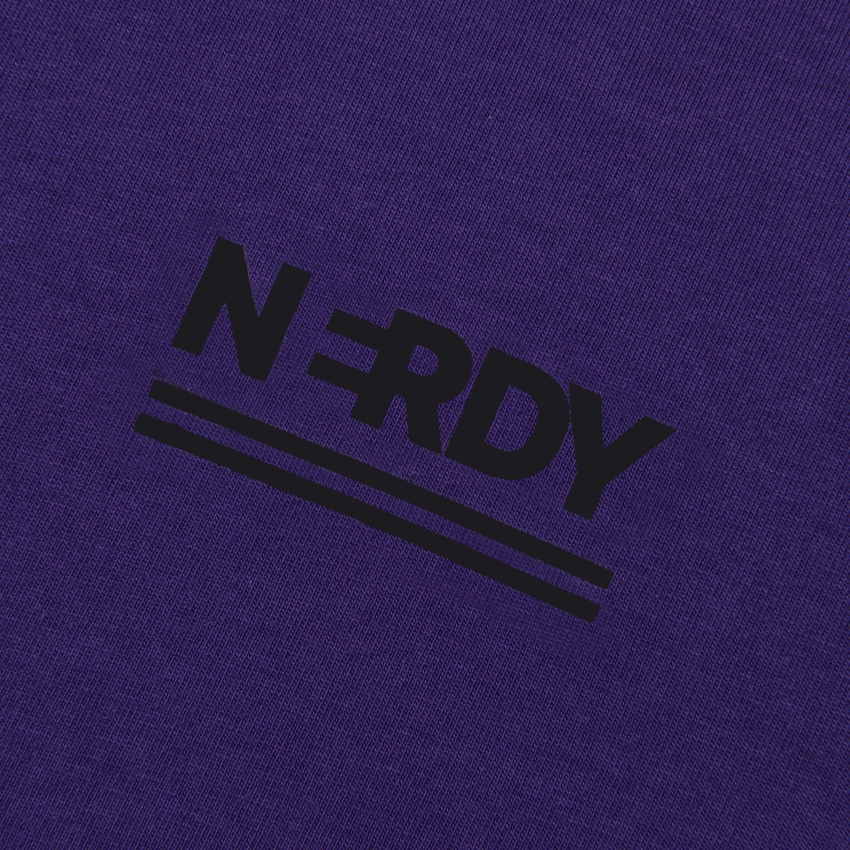 [ NERDY ]★韓国人気★2-LINE LOGO LONG SLEEVE T-SHIRT MUSINSA | NERDY 2-LINE Logo Long Sleeve T-Shirt Dark Purple