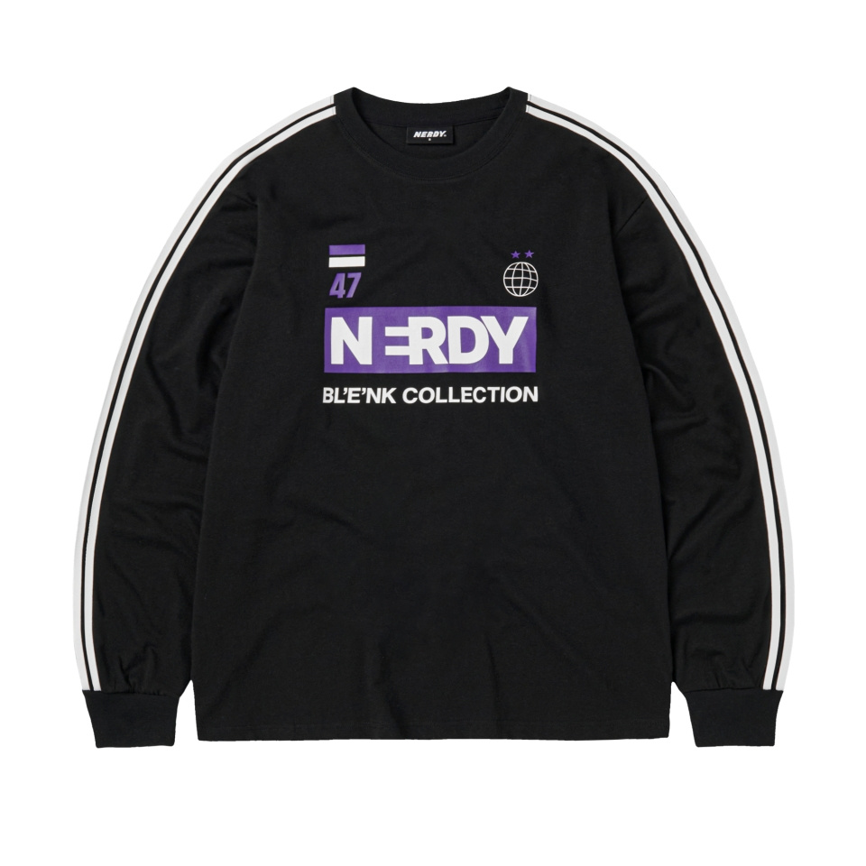 [ NERDY ]★韓国人気★FC JERSEY LONG SLEEVE T-SHIRT MUSINSA公式 | NERDY FC Jersey Long Sleeve T-Shirt Black