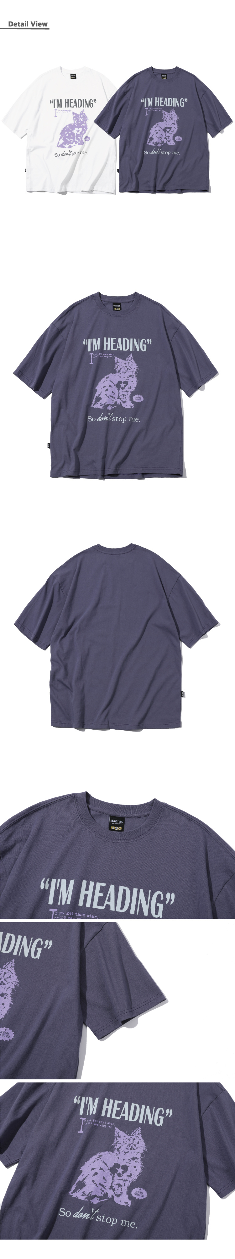 MUSINSA公式 | CPGN STUDIO HEADING CAT Short Sleeve Tee Violet