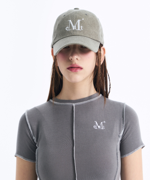 Signature ball cap (Dyeing khaki)