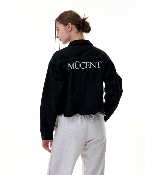 CROP DAMAGE DENIM JACKET