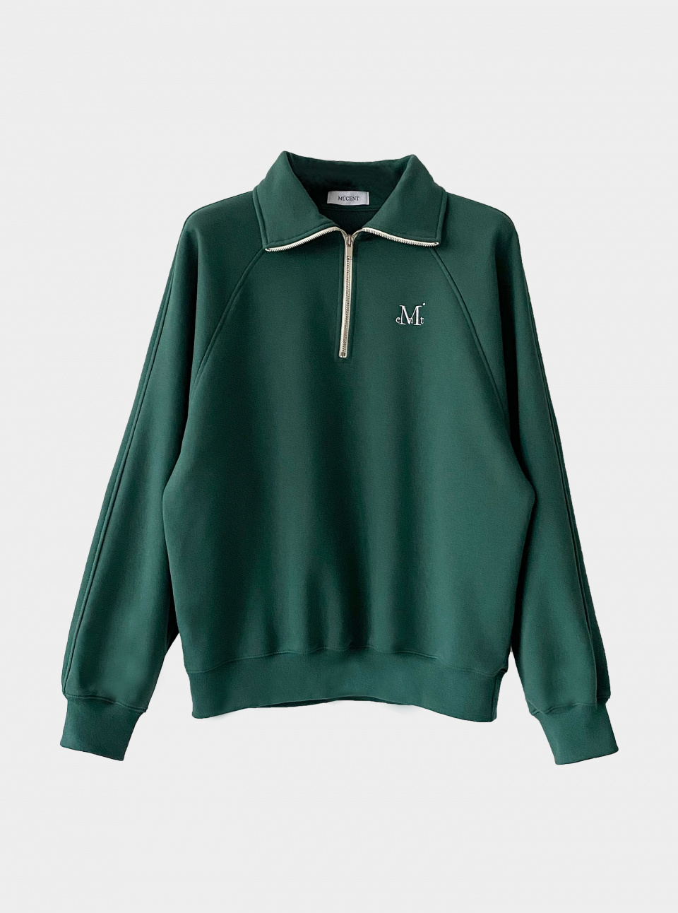 ★MUCENT★ SIGNATURE HALF ZIPUP NECK MTM CROP Woman Olive g MUSINSA | MUCENT SIGNATURE HALF ZIP-UP NECK MTM - CROP Woman