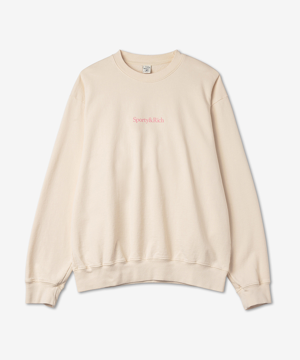 スウェット・トレーナー Sporty & Rich New Health Man to Man Cream Rose CR633CR CR633 MUSINSA | SPORTY&RICH New Health Sweatshirt - Cream: Rose