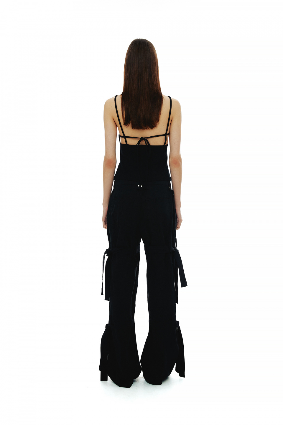 ★CERRIC★DOUBLE TIE UP COTTON PANTS★567_570★韓国★大人気 세릭(CERRIC) DOUBLE TIE UP COTTON PANTS / BLACK - 사이즈