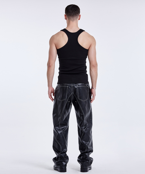 Basic curve sleeveless - Black