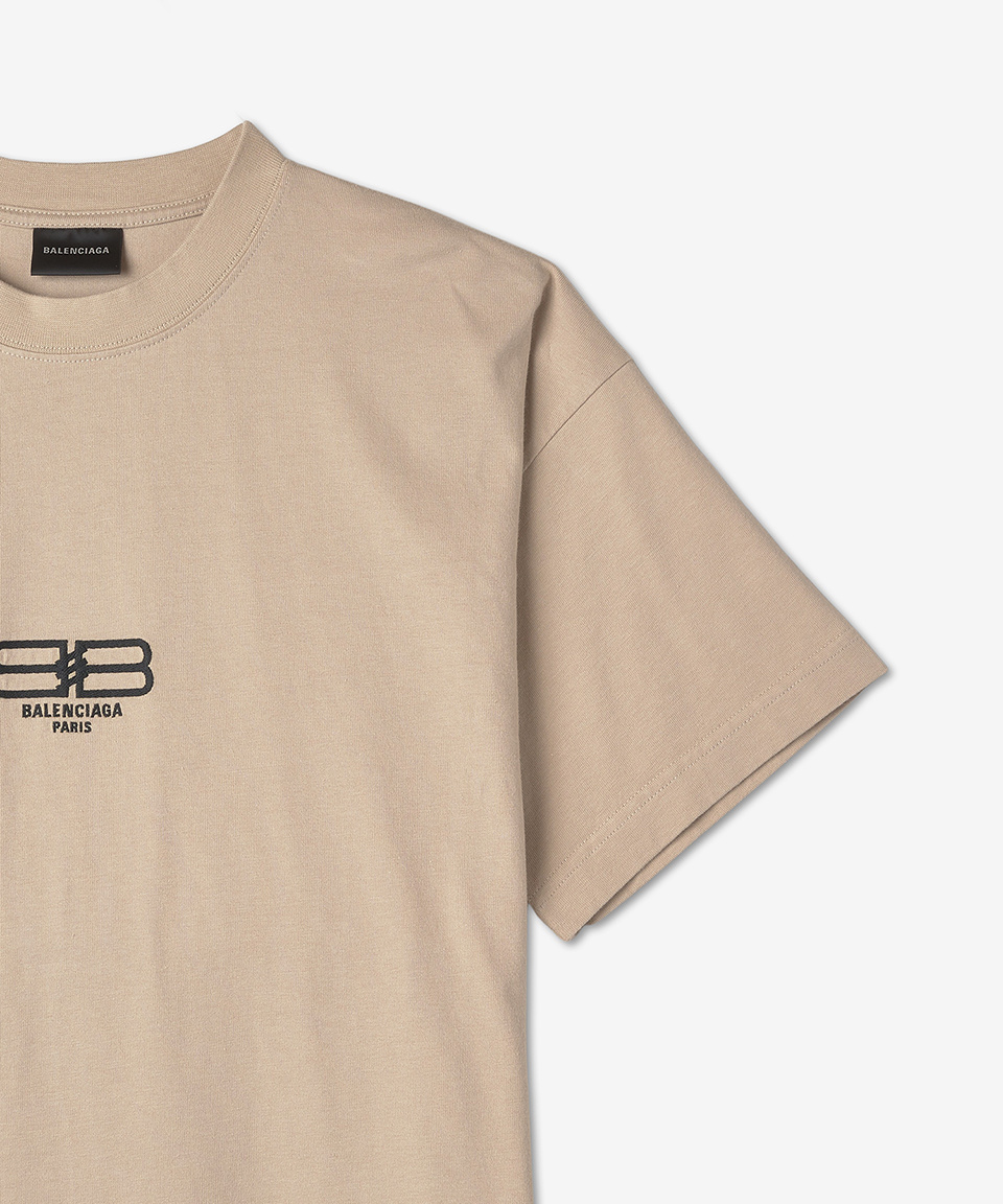 ★BALENCIAGA★ BB Paris Icon T-Shirt Beige 612965TMVG79364 6 MUSINSA | BALENCIAGA BB Paris Icon T-Shirt - Beige