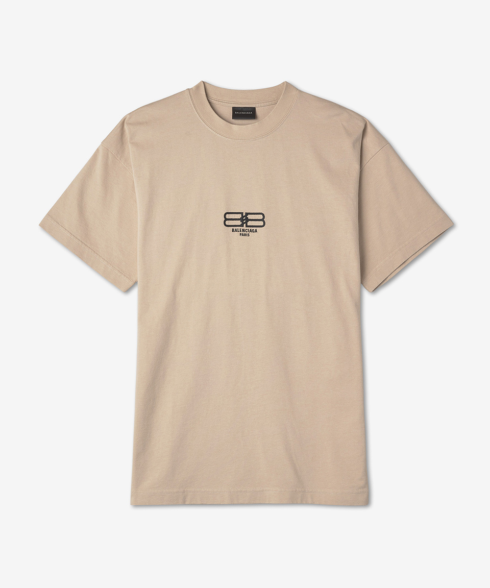 MUSINSA | BALENCIAGA BB Paris Icon T-Shirt - Beige
