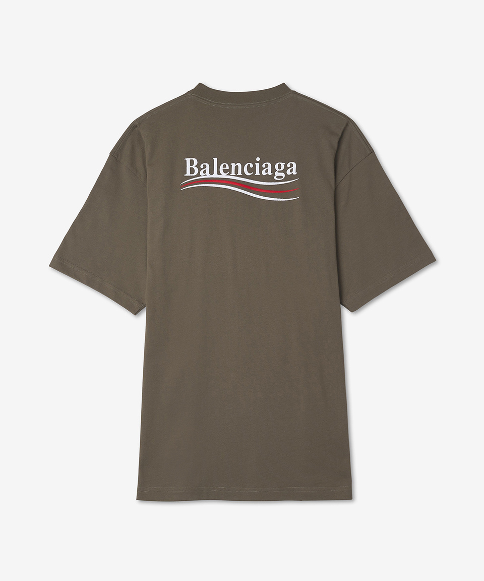 MUSINSA | BALENCIAGA Campaign Large Fit T-shirt - Khaki
