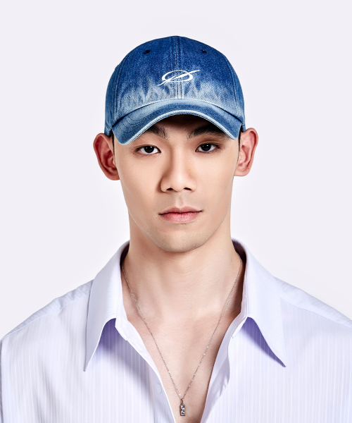 Denim Logo cap - Deep blue