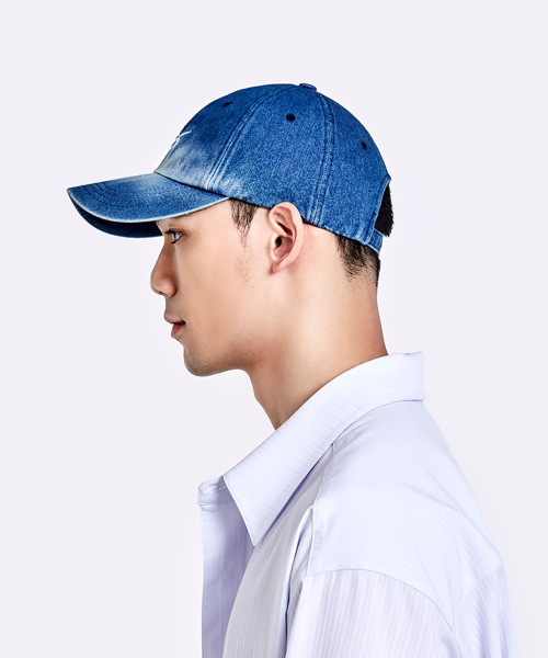 Denim Logo cap - Deep blue