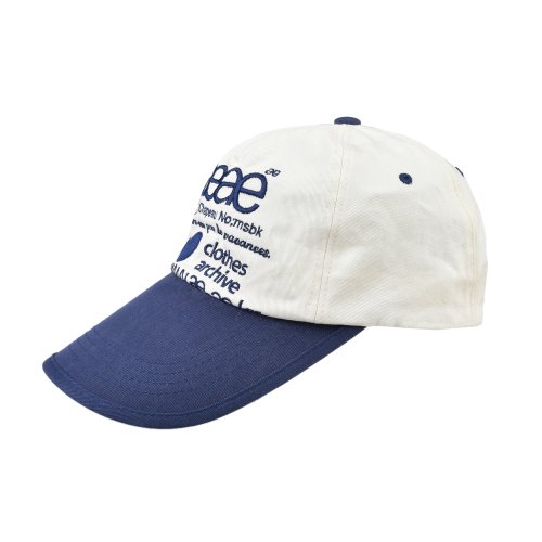 WEB LOGO TWO TONE BALL CAP - [WHITE/BLUE]