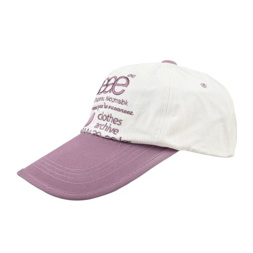 WEB LOGO TWO TONE BALL CAP - [WHITE/PINK]