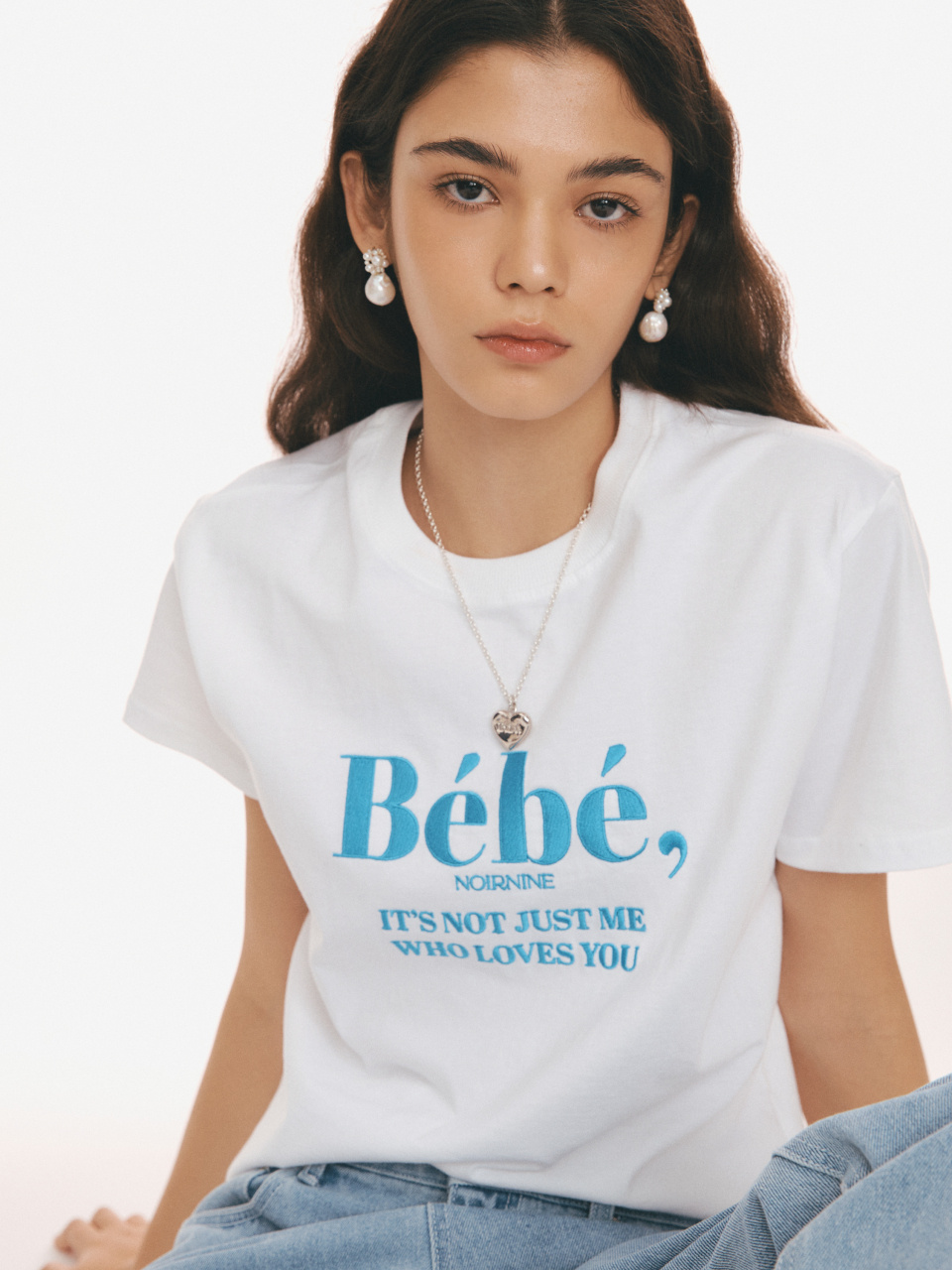 누아르나인(NOIRNINE) Bebe Noir T-shirts [BLUE]
