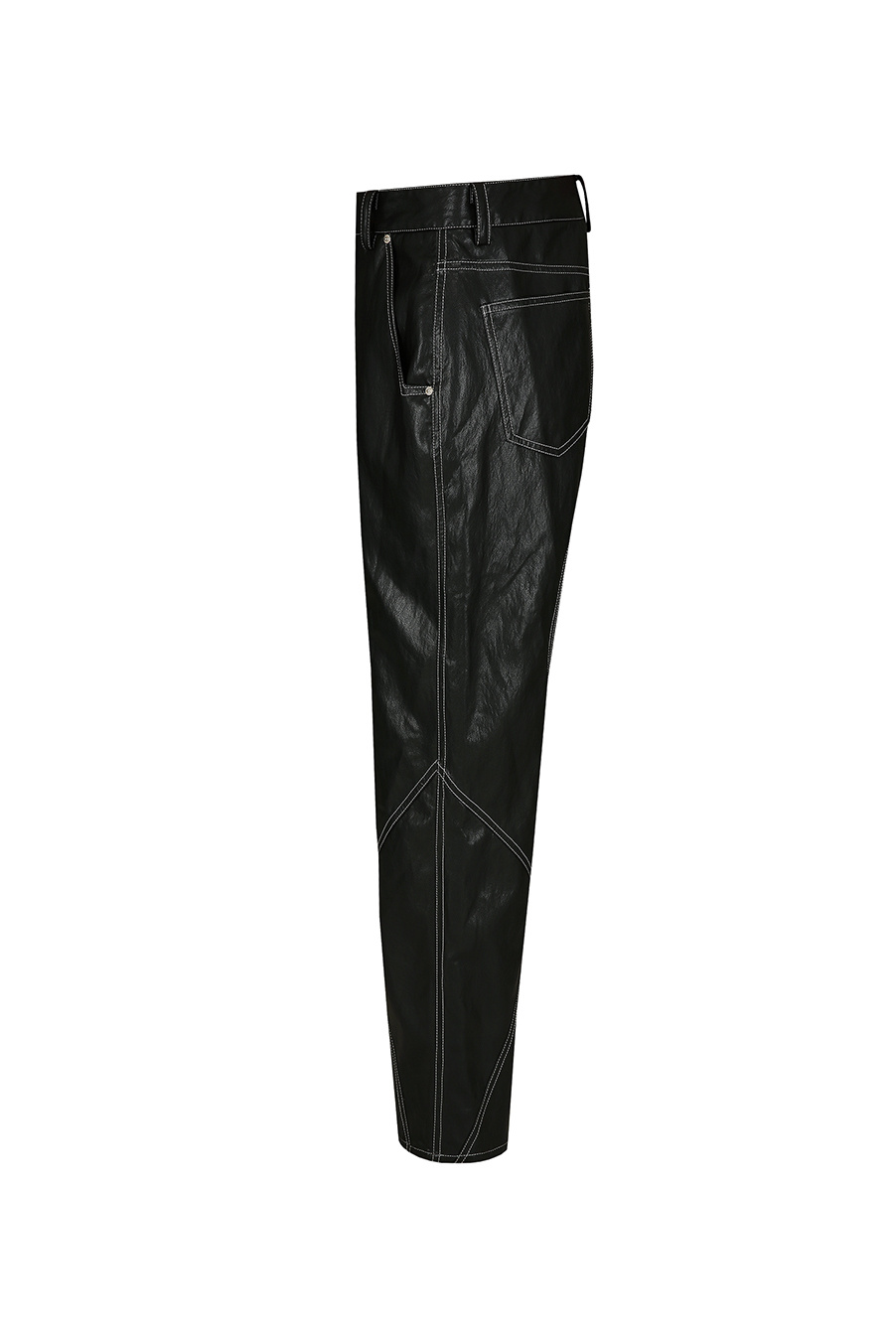 51퍼센트(51PERCENT) TUNNEL LINING TROUSER Leather - Black - 사이즈