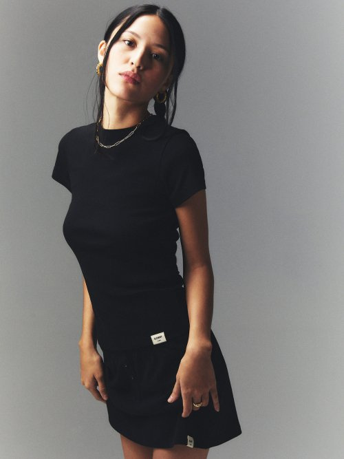 Tシャツ・カットソー GLOWNY G CLASSIC FITTED TEE RM5B0117 MUSINSA | GLOWNY G CLASSIC FITTED TEE (BLACK)