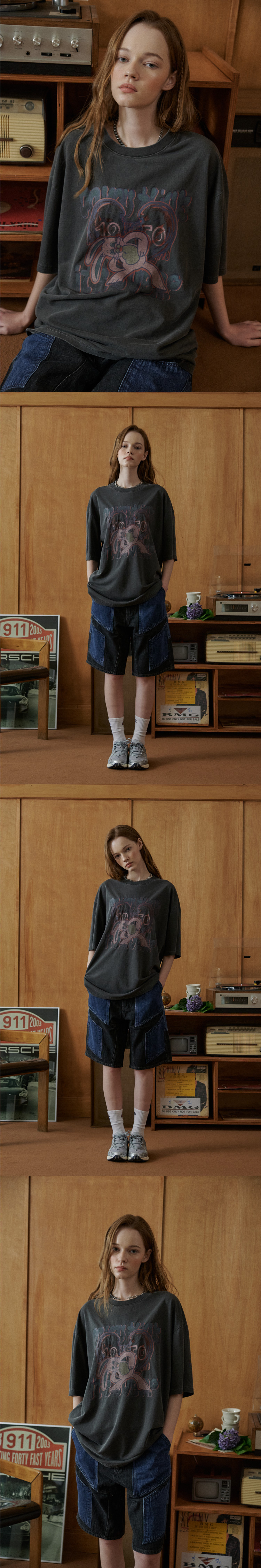 MUSINSA | CPGN STUDIO Mad Hoppi Pigment Short Sleeve T-shirt