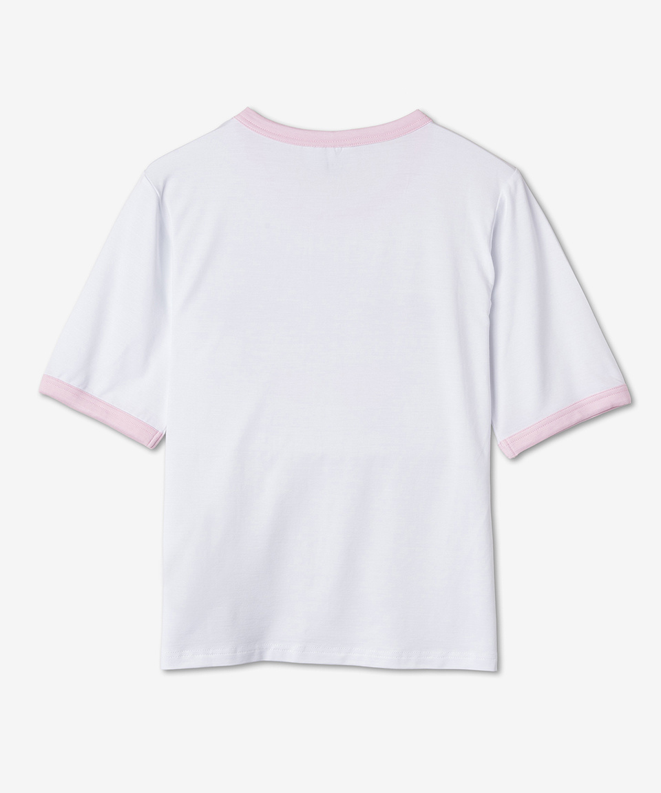 MUSINSA | GANNI Women's Butterfly Print Short Sleeve T-Shirt