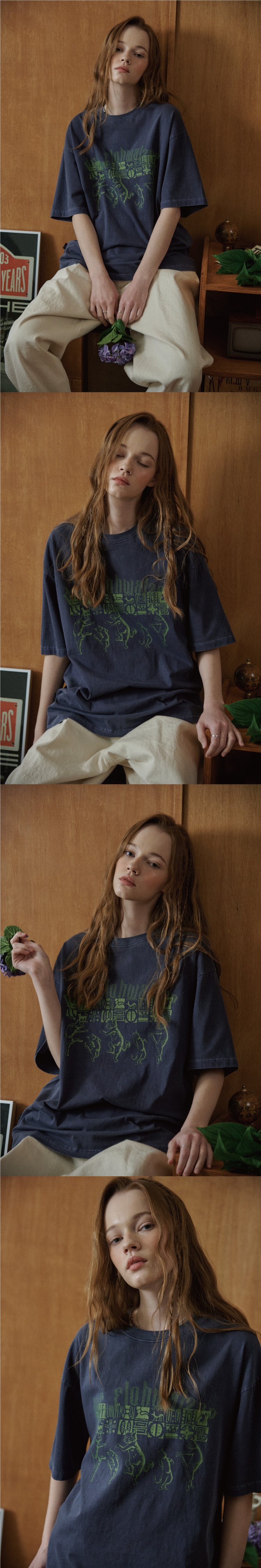 【CPGN STUDIO】Fly Waltz Pigment Short Sleeve T-shirt MUSINSA | LEMAIN SECOND Back Point Studio Oversized Fit