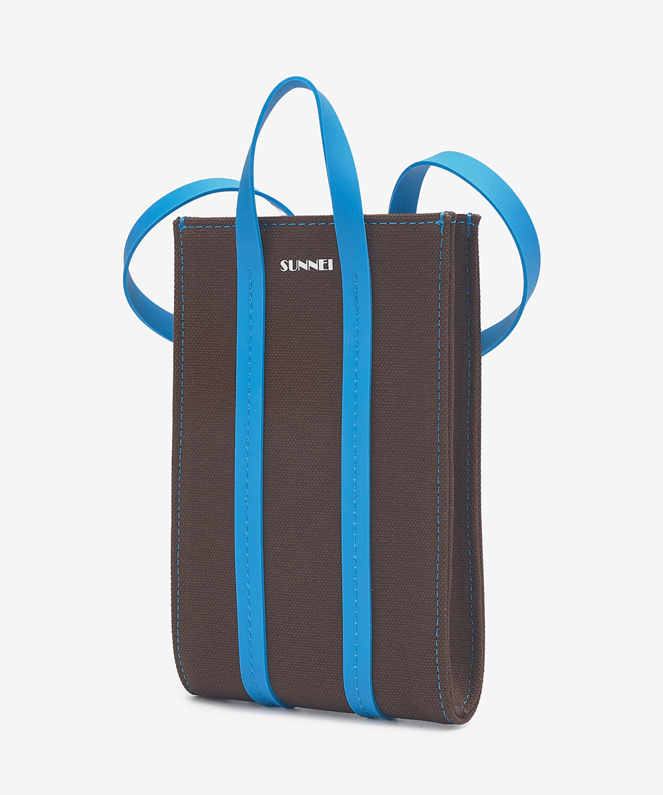 ★SUNNEI★ Micro Parallelepipedo Tote Bag Chocolate Blue CAC Sunnei Micro Parallelepipedo Tote Bag Chocolate Blue | eBay