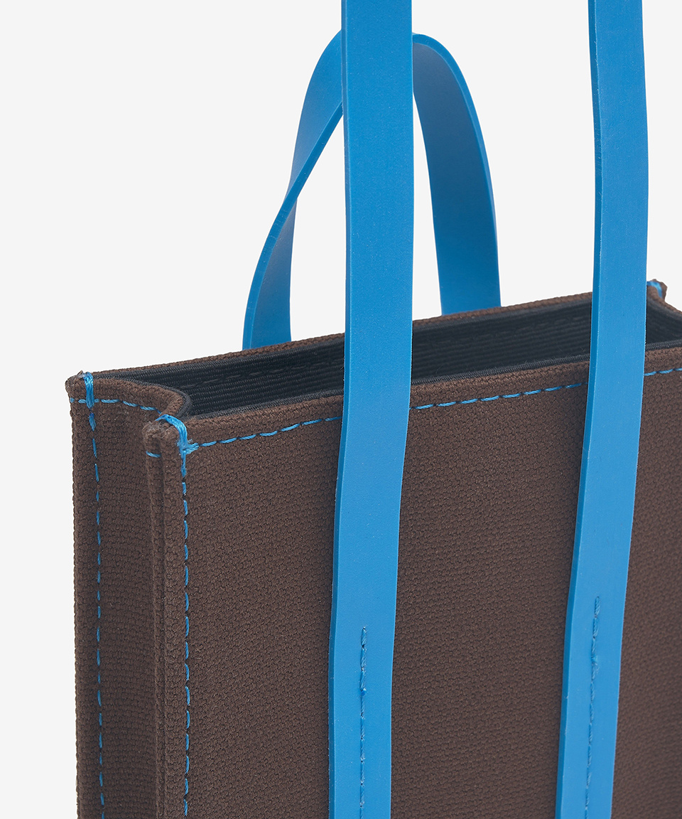 ★SUNNEI★ Micro Parallelepipedo Tote Bag Chocolate Blue CAC MUSINSA | SUNNEI Micro Parallelepipedo Tote Bag - Chocolate