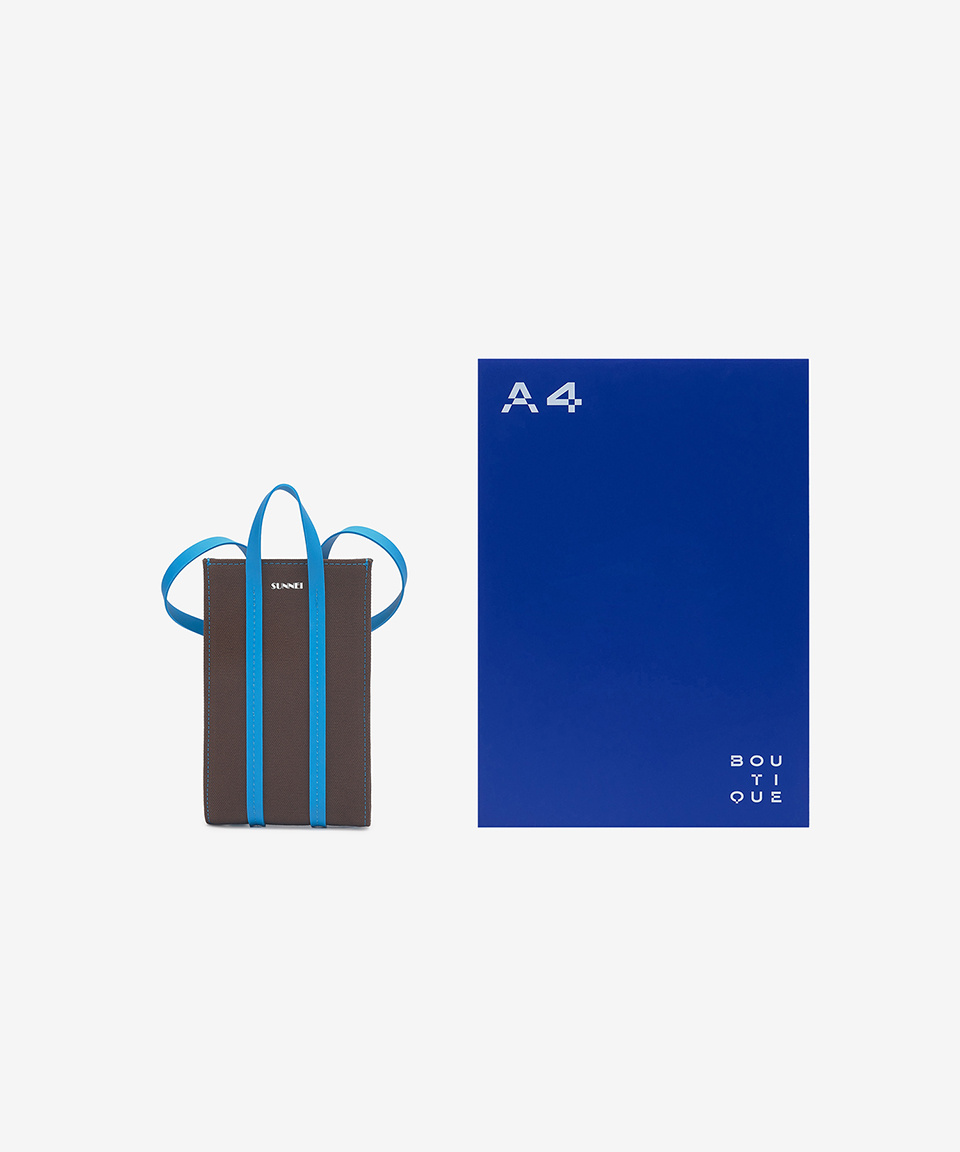 ★SUNNEI★ Micro Parallelepipedo Tote Bag Chocolate Blue CAC MUSINSA | SUNNEI Micro Parallelepipedo Tote Bag - Chocolate